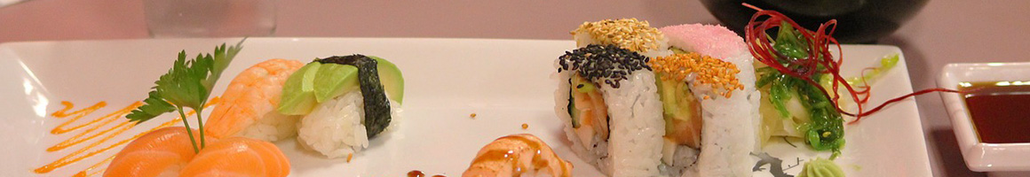Eating Japanese Sushi at Sakana Sushi and Grill restaurant in Glendale, AZ.